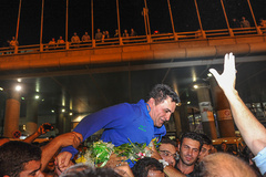 بازگشت تیم ملی کشتی فرنگي‌ به كشور